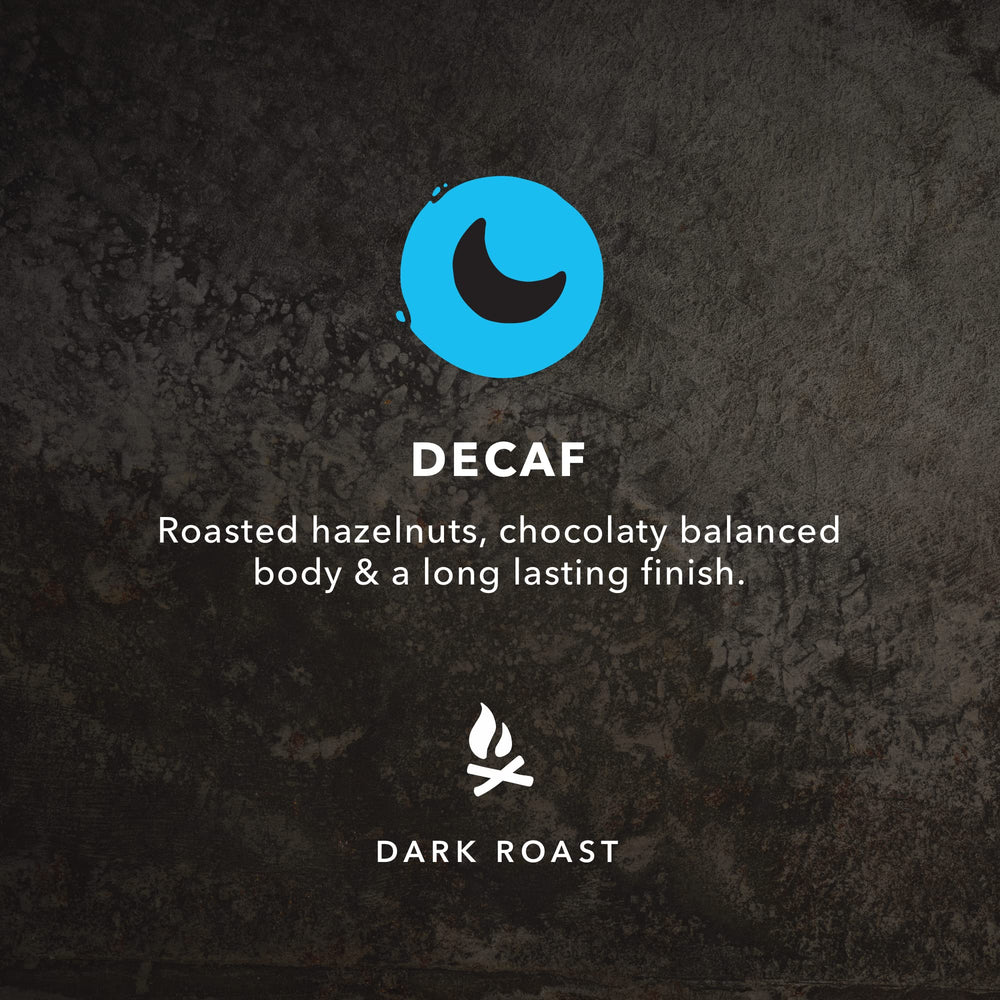 Kicking Horse Decaf Swiss Water cup pour showcases balanced body and mellow finish