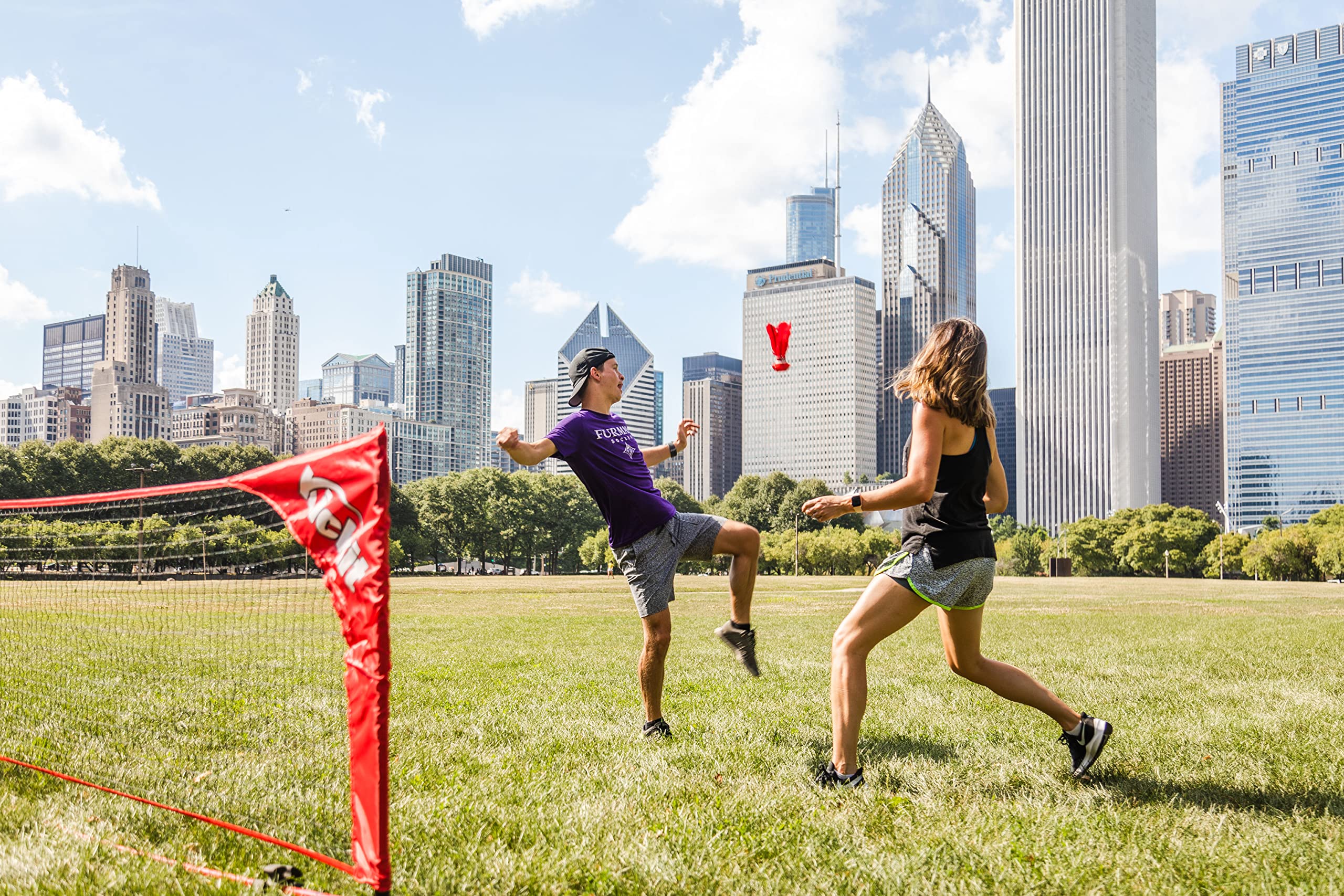 Kickit durable-kick-pad-red close-up conveys reliability and strong kicks.