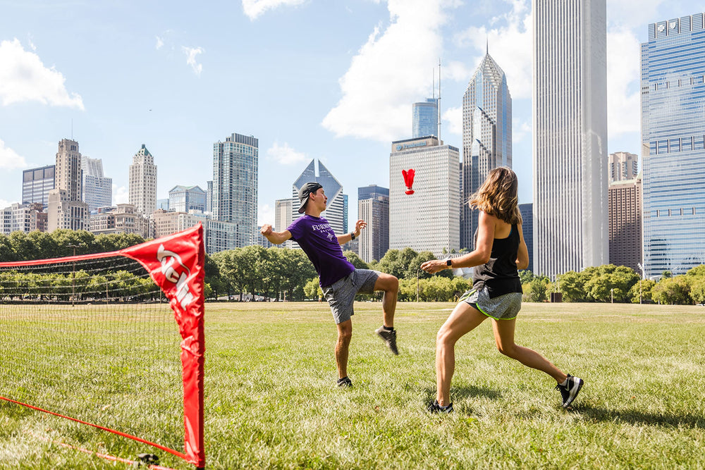 Kickit durable-kick-pad-red close-up conveys reliability and strong kicks.