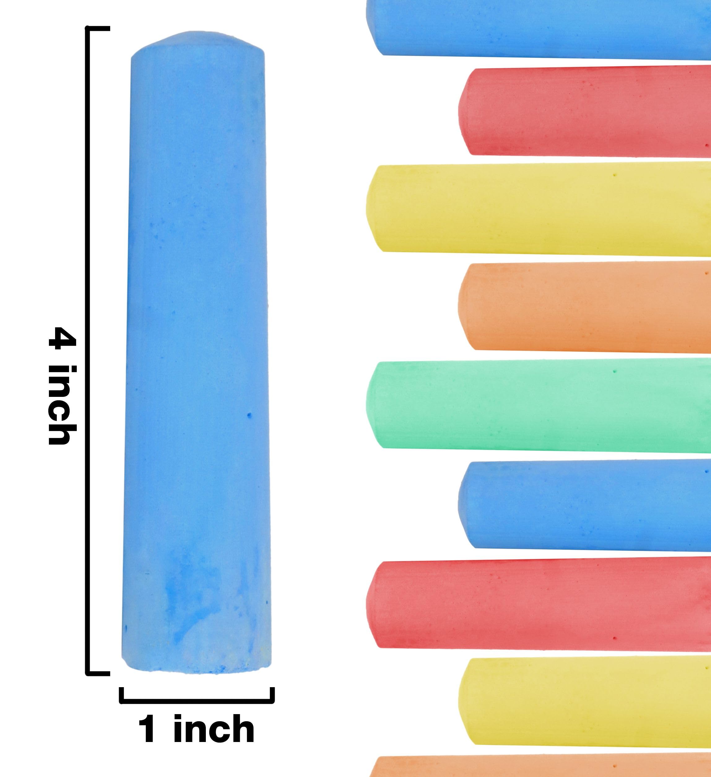 Kid Made Modern regular sidewalk chalk set—smooth, washable sticks for clean, bright lines.