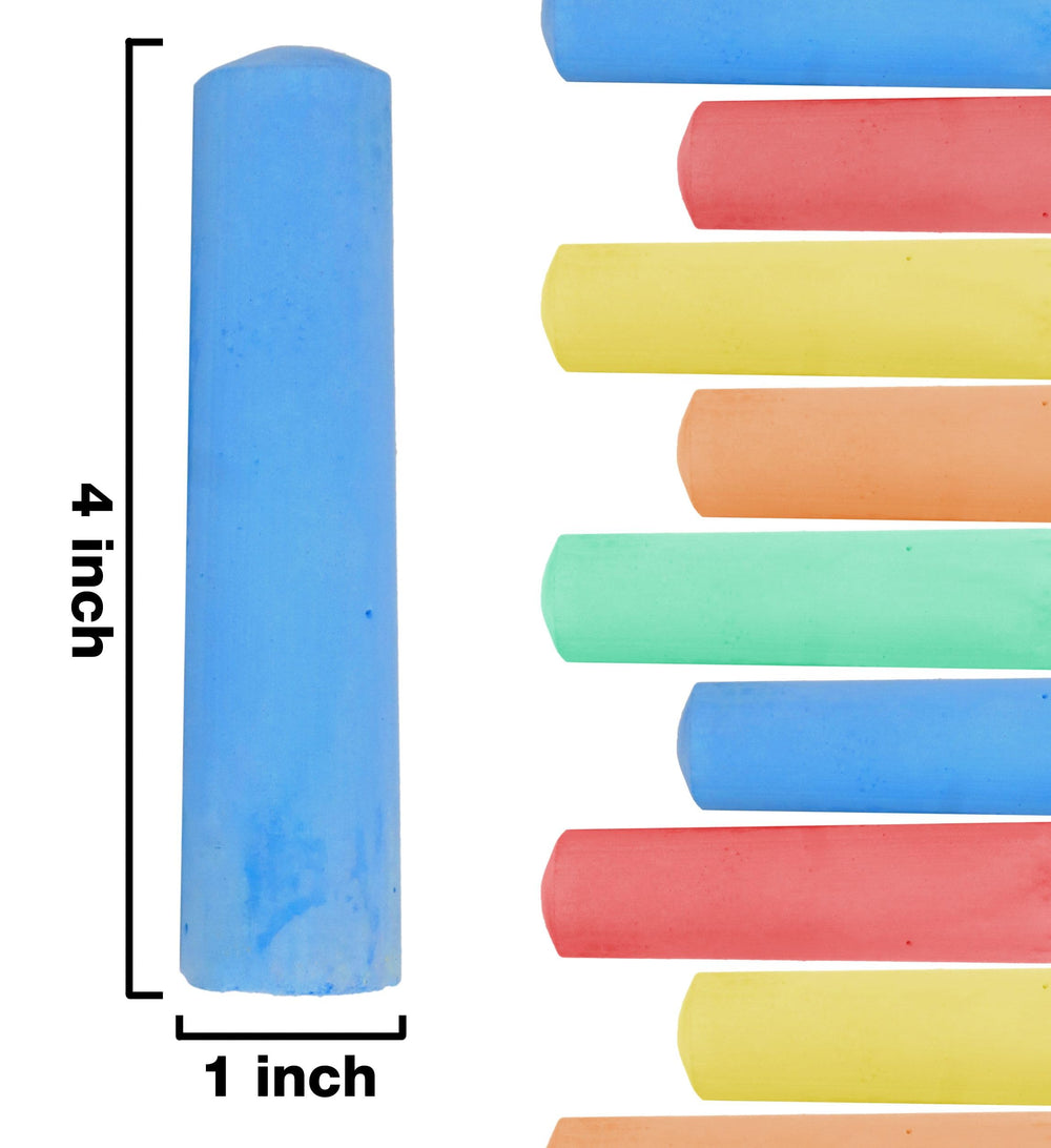 Kid Made Modern regular sidewalk chalk set—smooth, washable sticks for clean, bright lines.