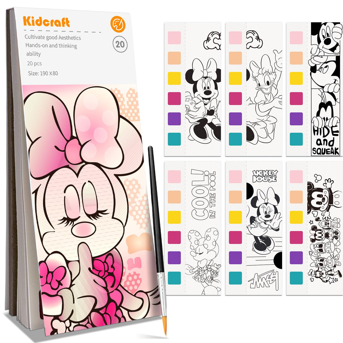 Kidcraft paint with water book cover for mess-free on-the-go art.
