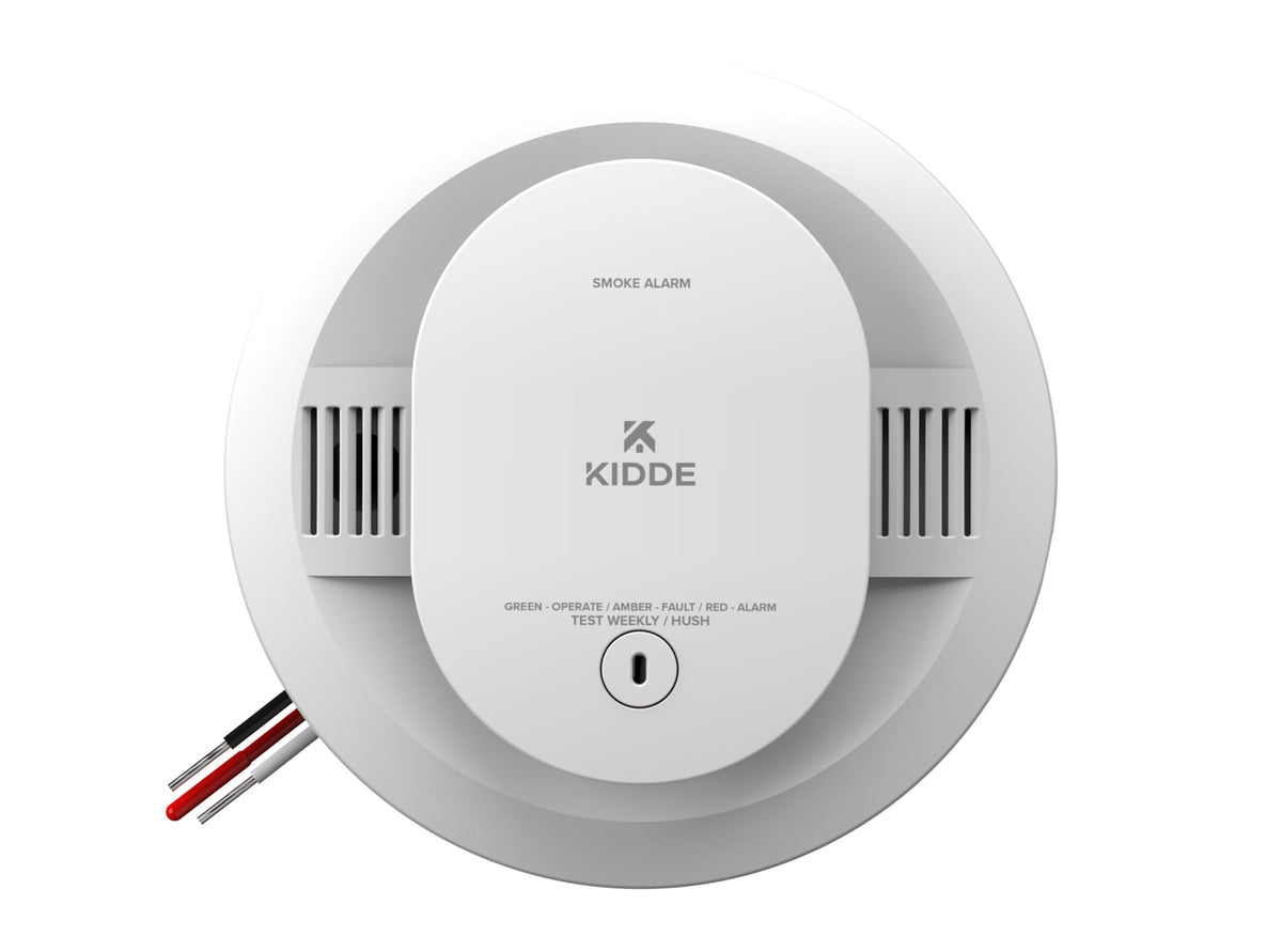 Kidde 20SAR front view with bright red LED warning for quick visibility