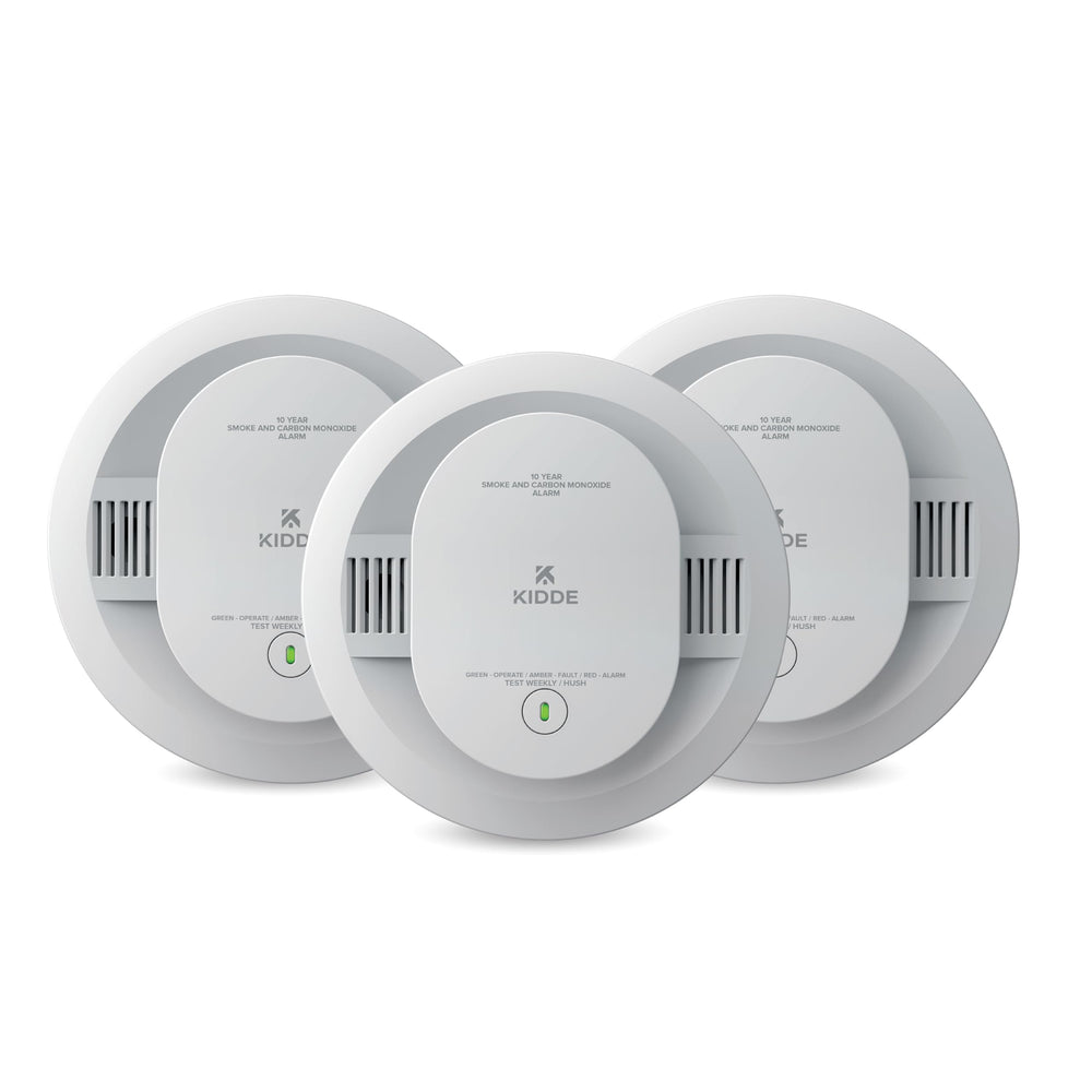 Kidde 30CUD10-V front view showing compact detector for easy home placement