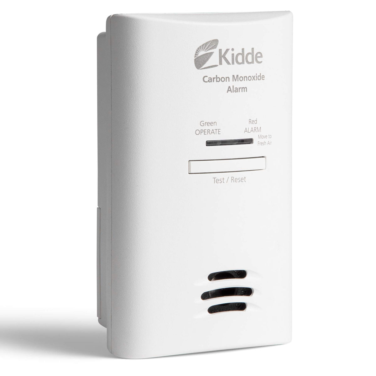 Kidde carbon monoxide detector plug-in with outlet and backup power, showing convenience and reliability
