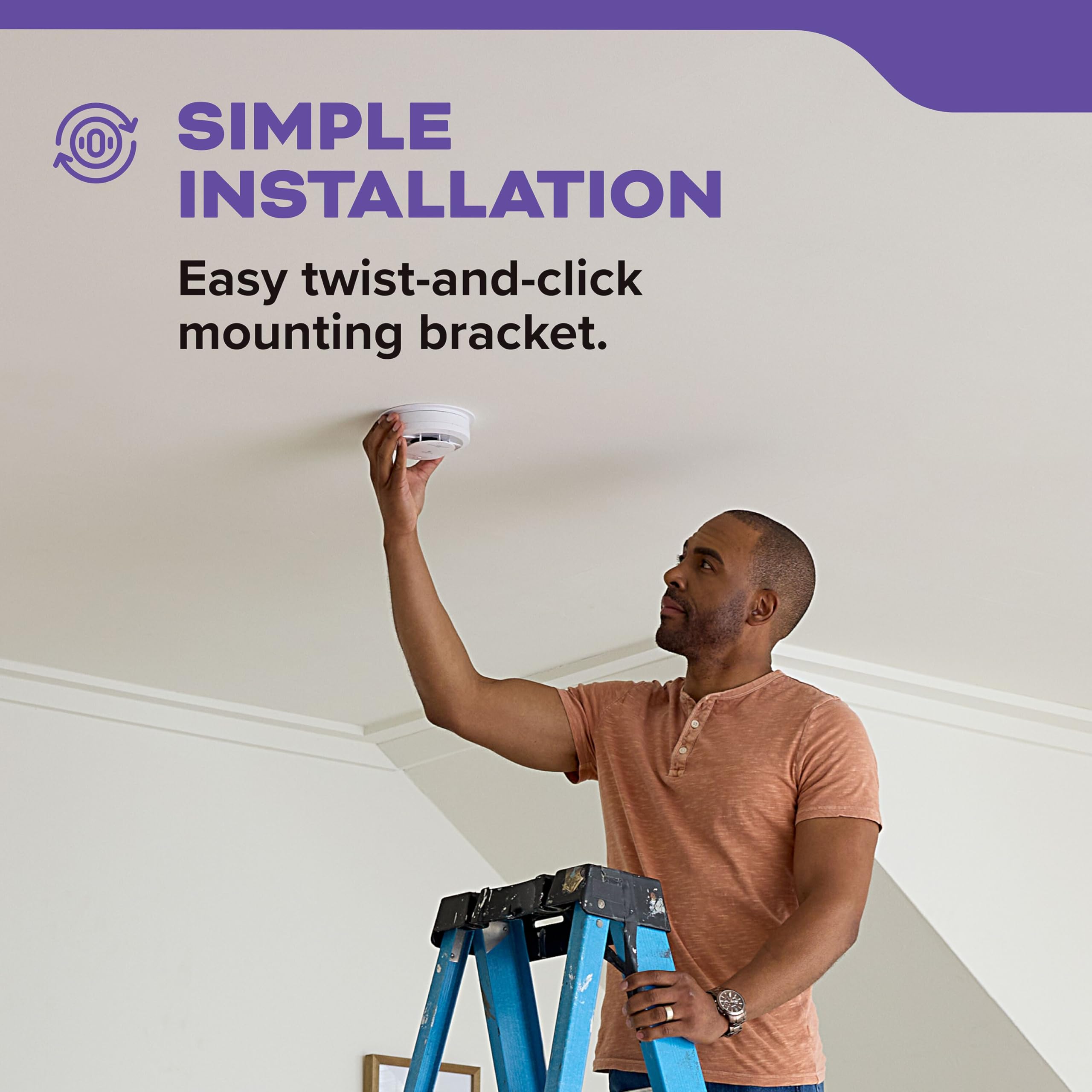 Kidde ceiling-mount installation guide for quick setup