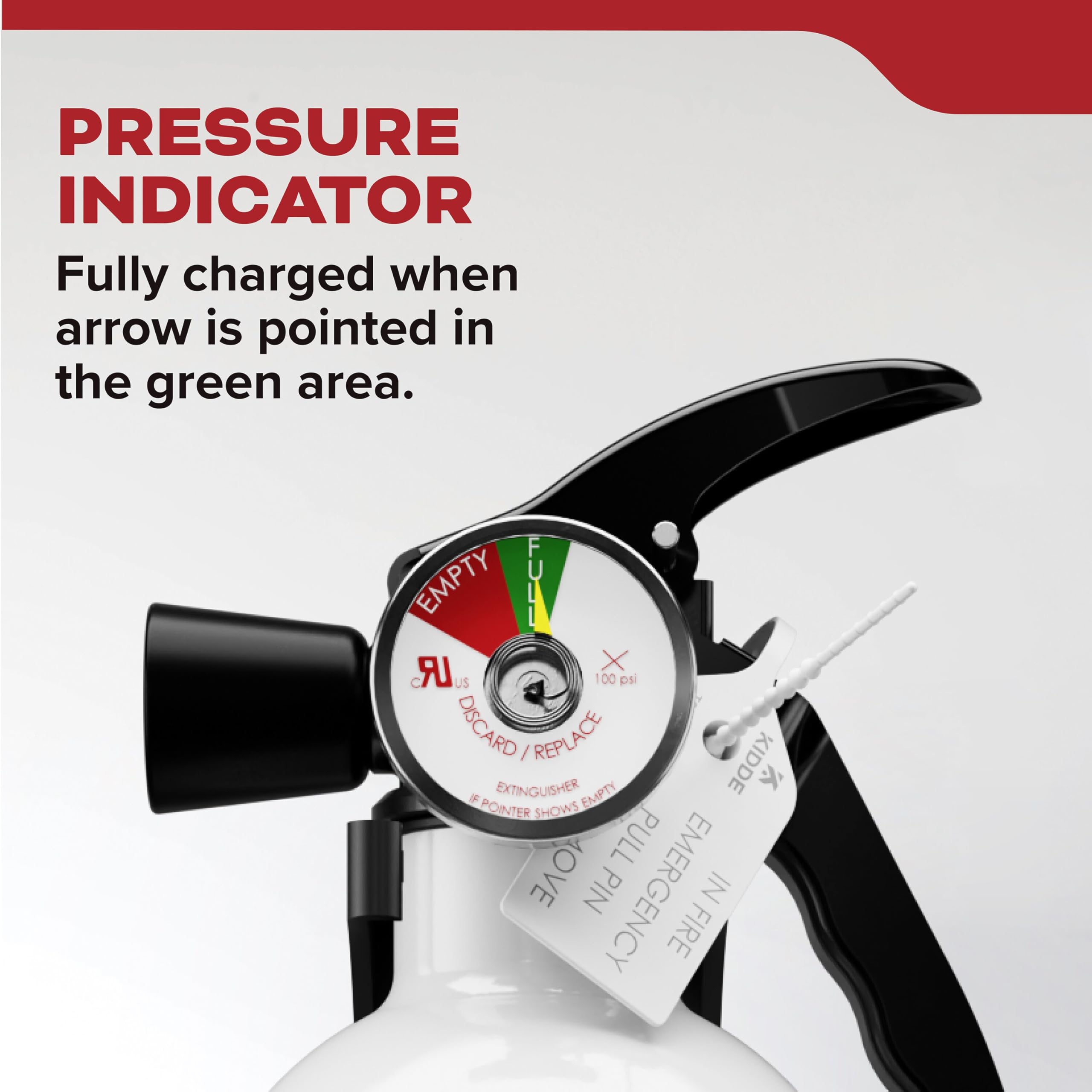 Kidde discharge time label indicates 8–10 seconds.