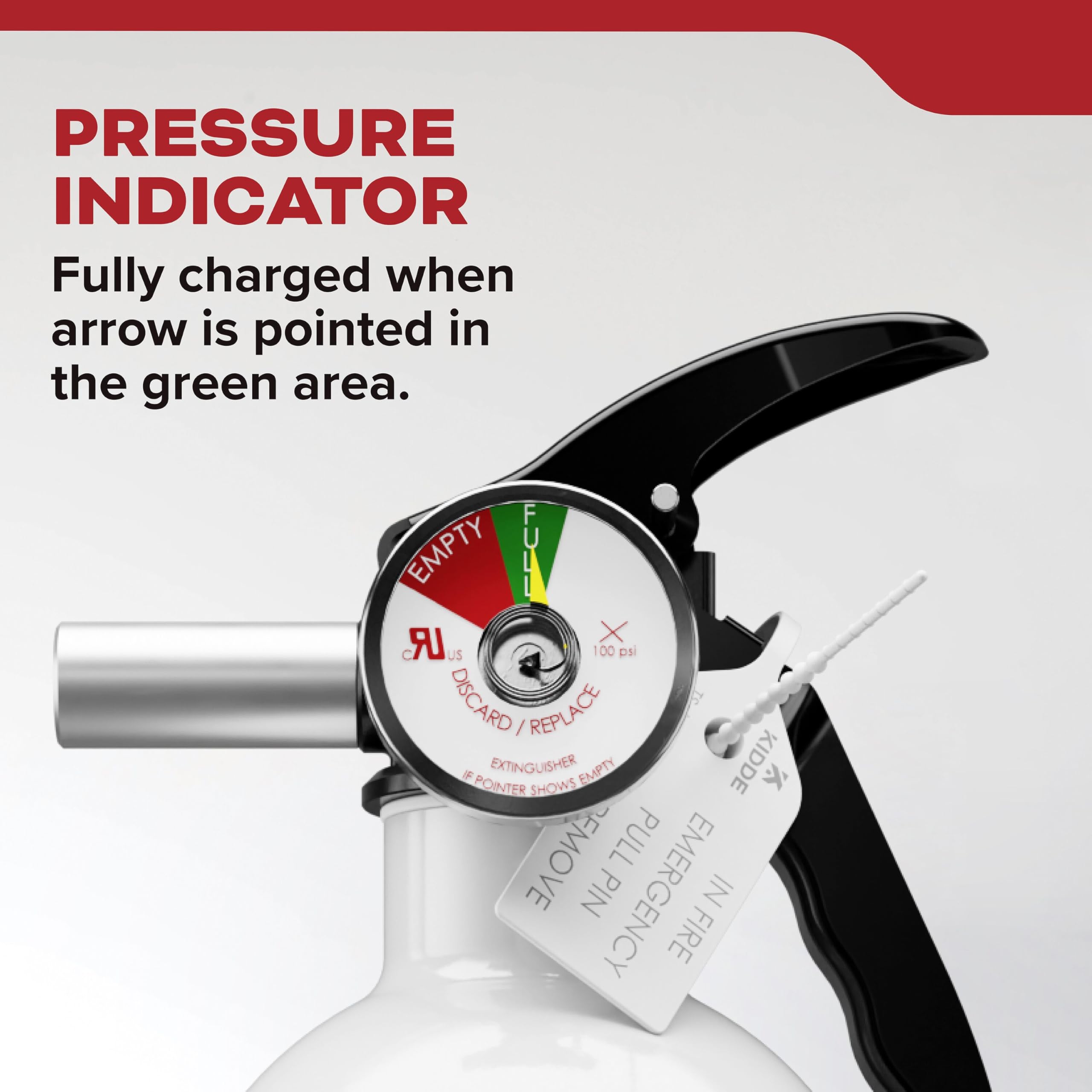 Kidde fire extinguisher discharge-range-6to8-feet ensures safe initial distance.
