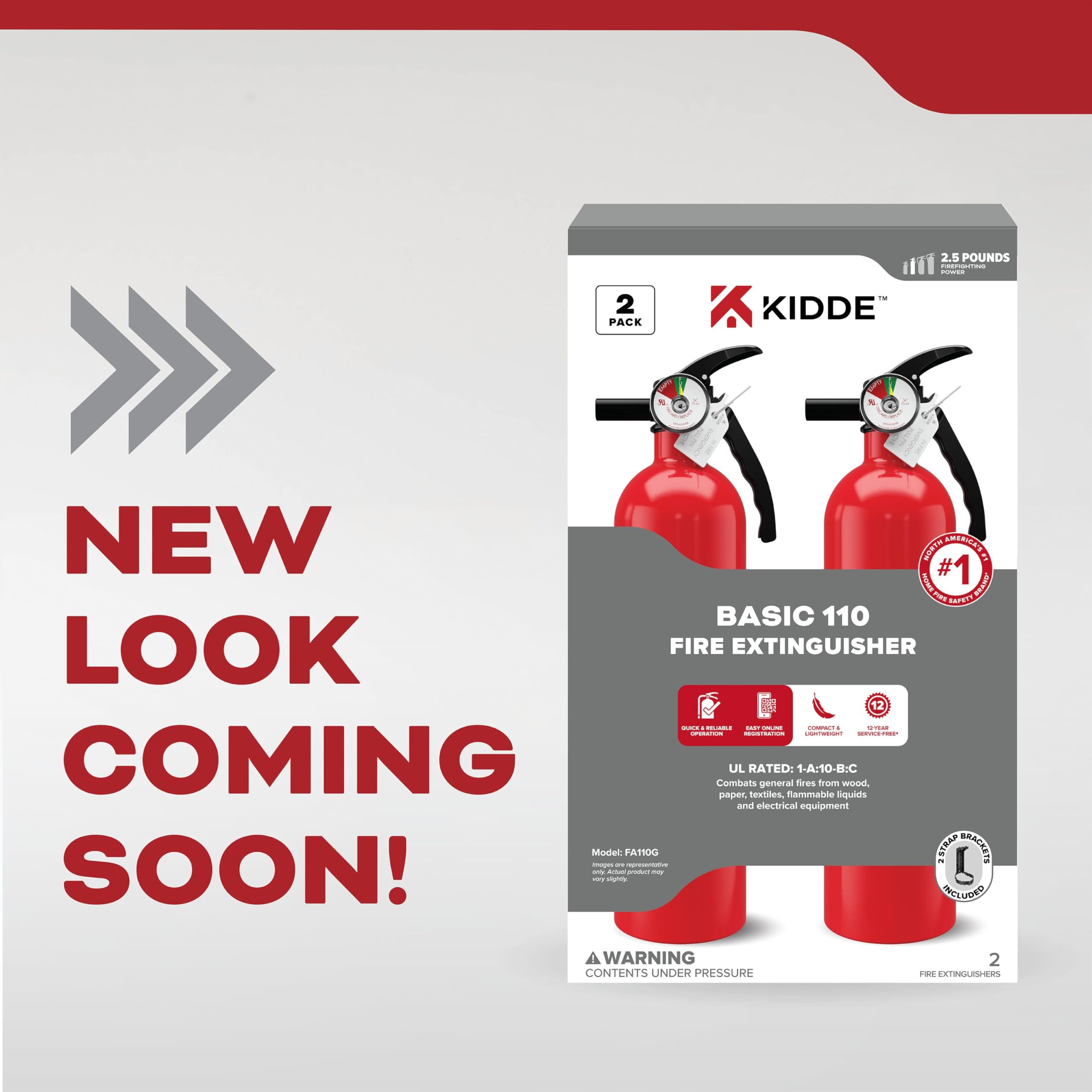 Kidde extinguisher valve assembly close-up highlights durable construction