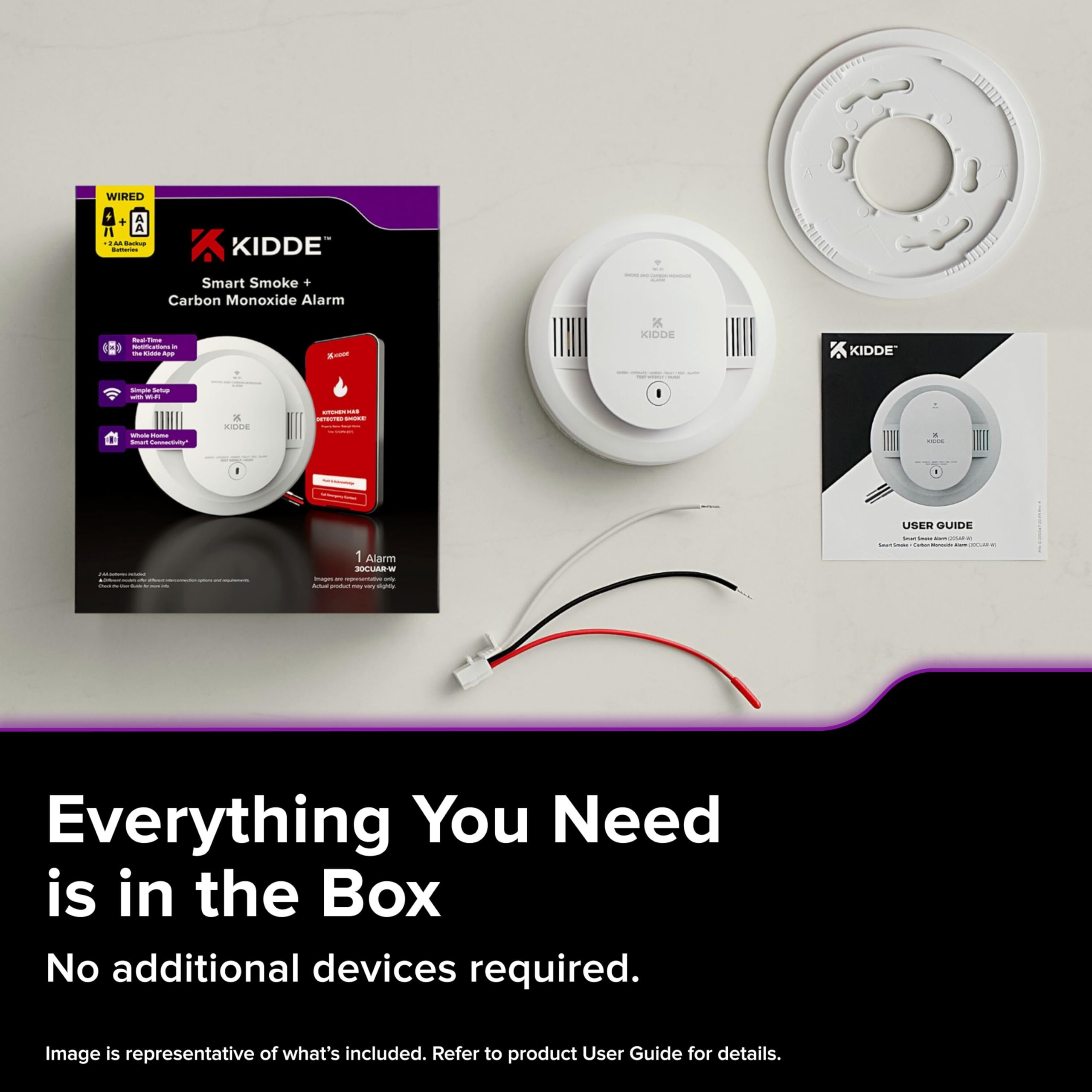 Kidde hush function via phone to quiet nuisance alarms.