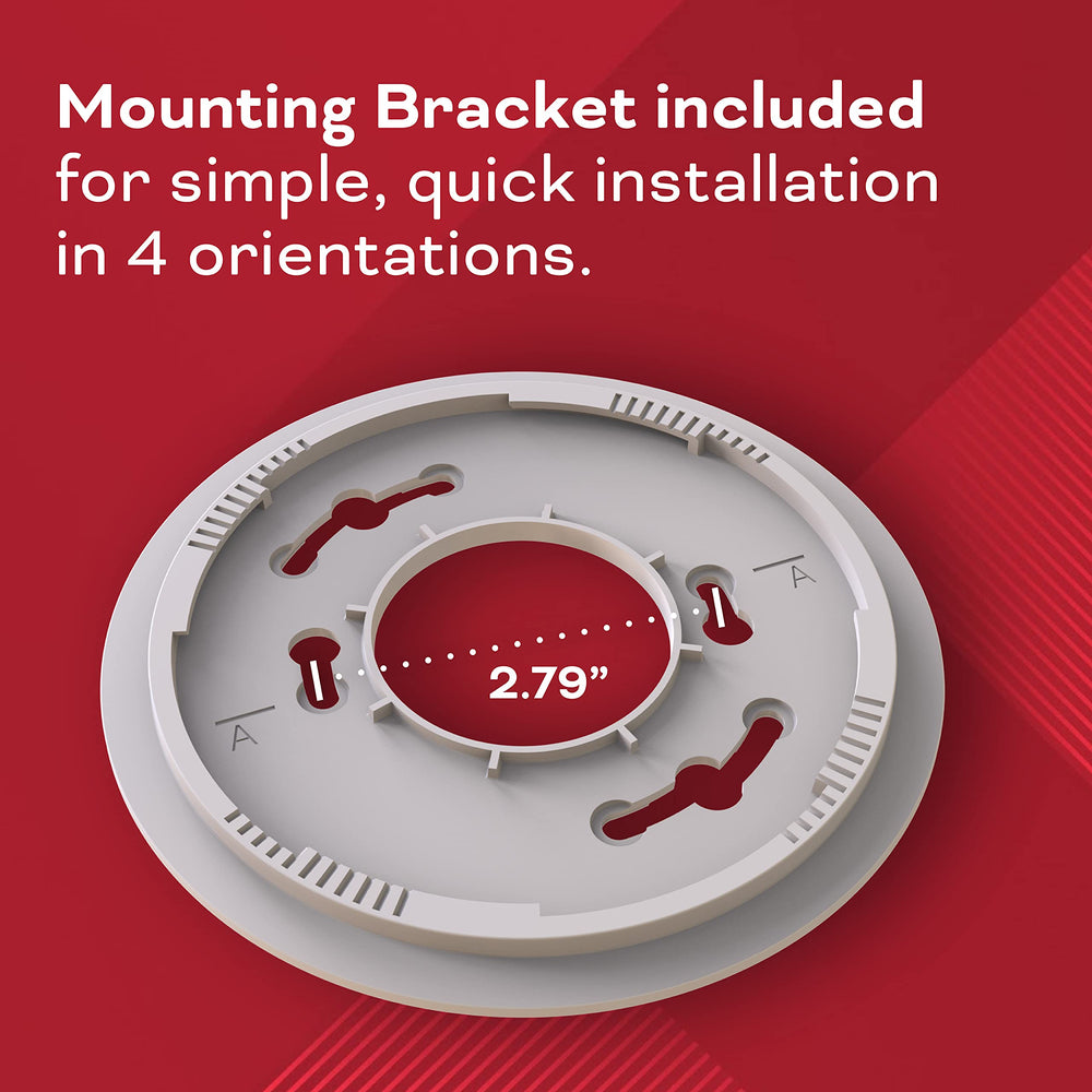Kidde mounting bracket included for simple installation