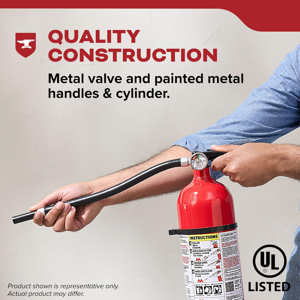 UL-listed wall hanger included for easy mounting and quick access