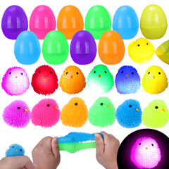 Kiddelo 24-pack Easter eggs for colorful gift baskets.