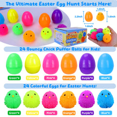 Kiddelo chick puffer balls collection offers tactile fidget play.