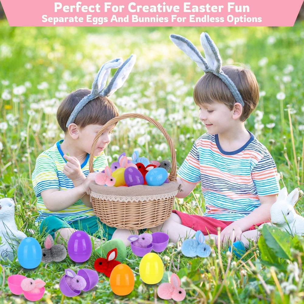 Kiddelo bunny-themed eggs for seasonal crafts and piñata fillers.