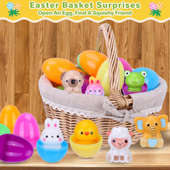 Kiddelo fillable plastic eggs keep toys clean and organized