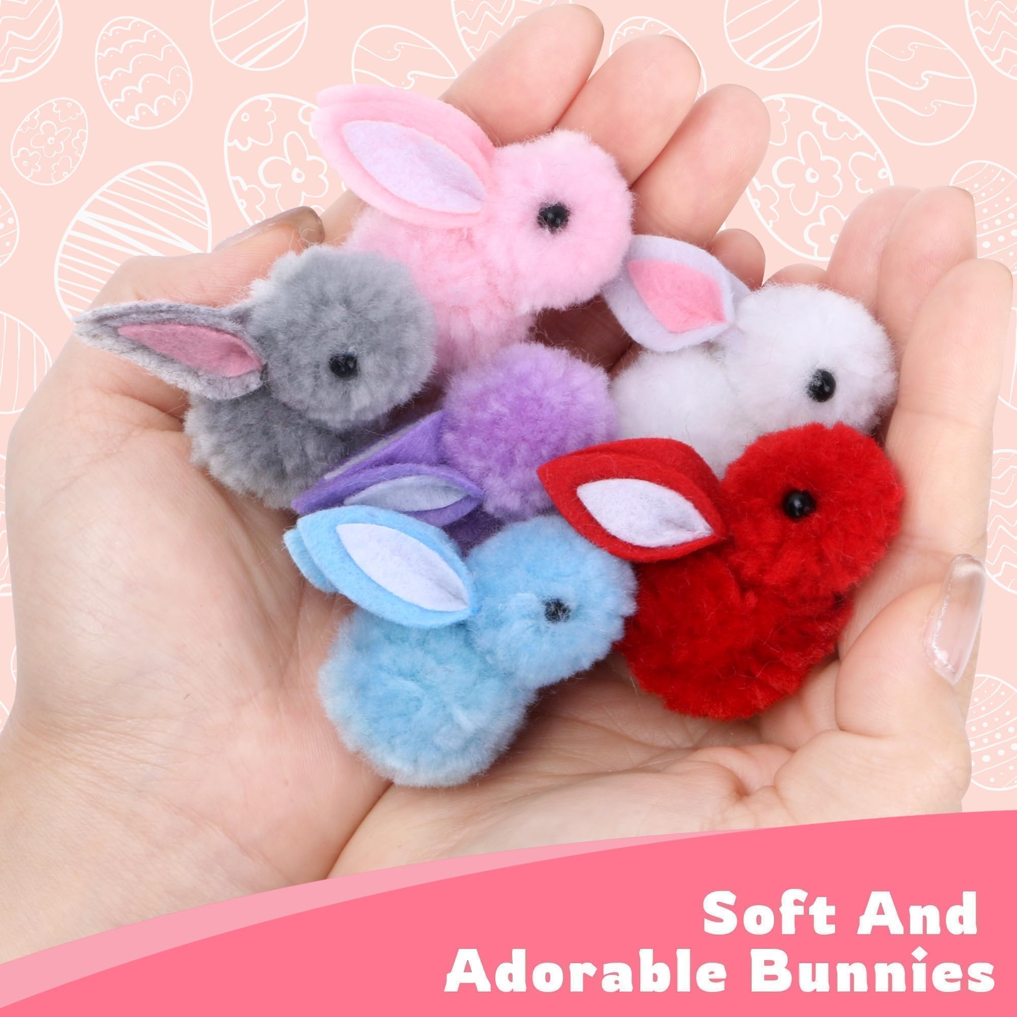 Kiddelo plush bunnies in six colors for varied Easter baskets.