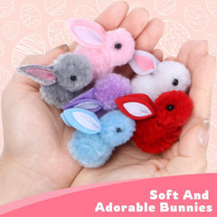 Kiddelo plush bunnies in six colors for varied Easter baskets.