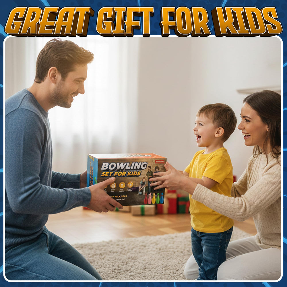 KiddieLoot pins and balls are easy to wipe clean after play.