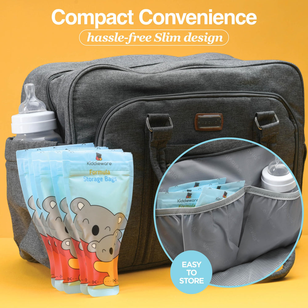 Kiddieware durable food-grade milk storage bags for busy parents