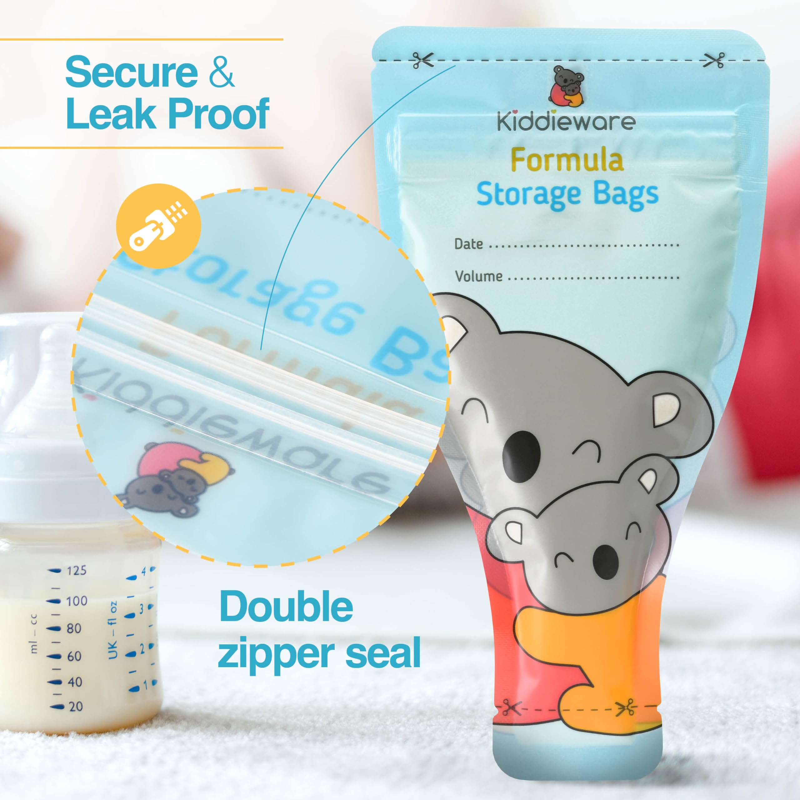 Kiddieware pre-sterilized disposable bags for quick use