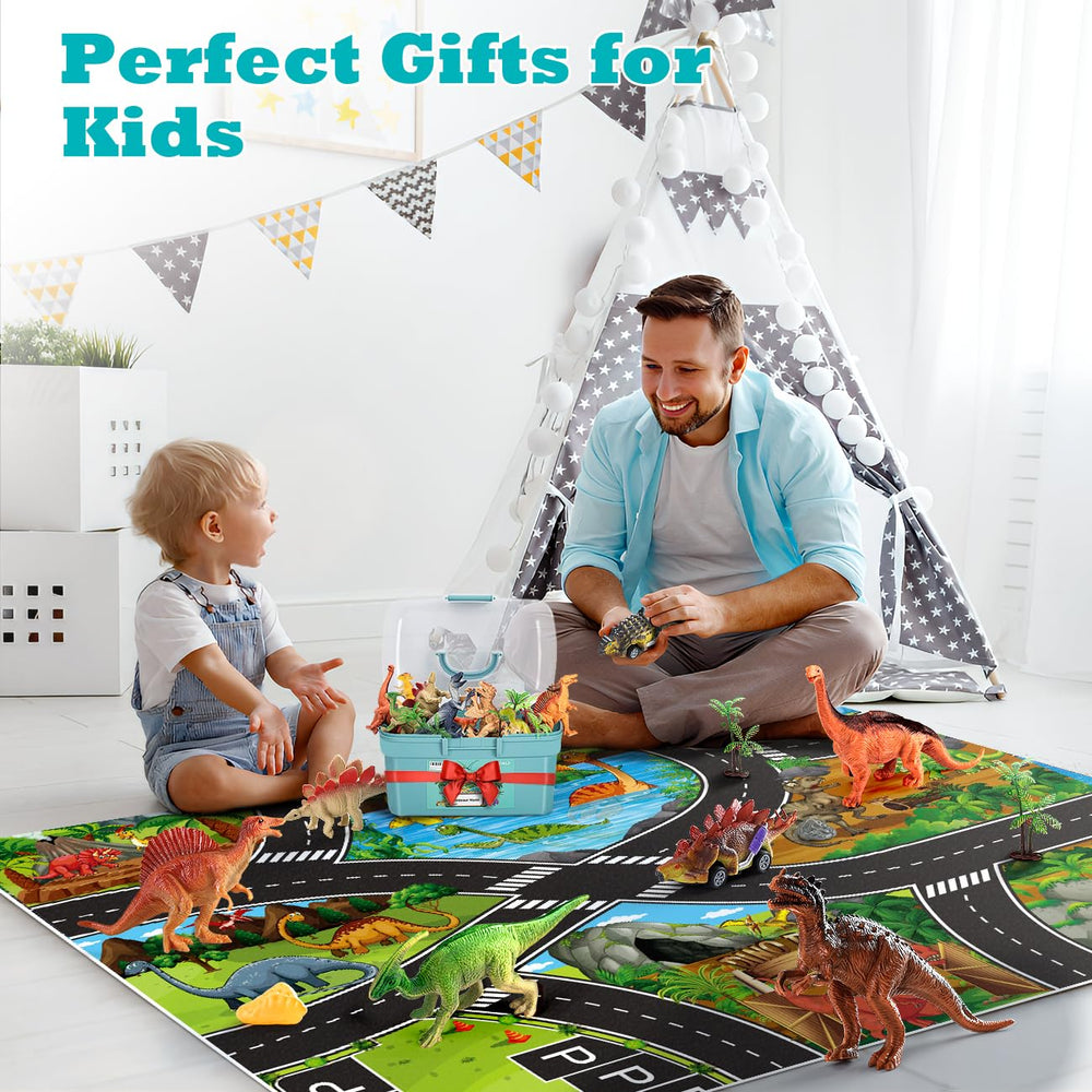 Kiddiworld complete dino toy set for versatile play