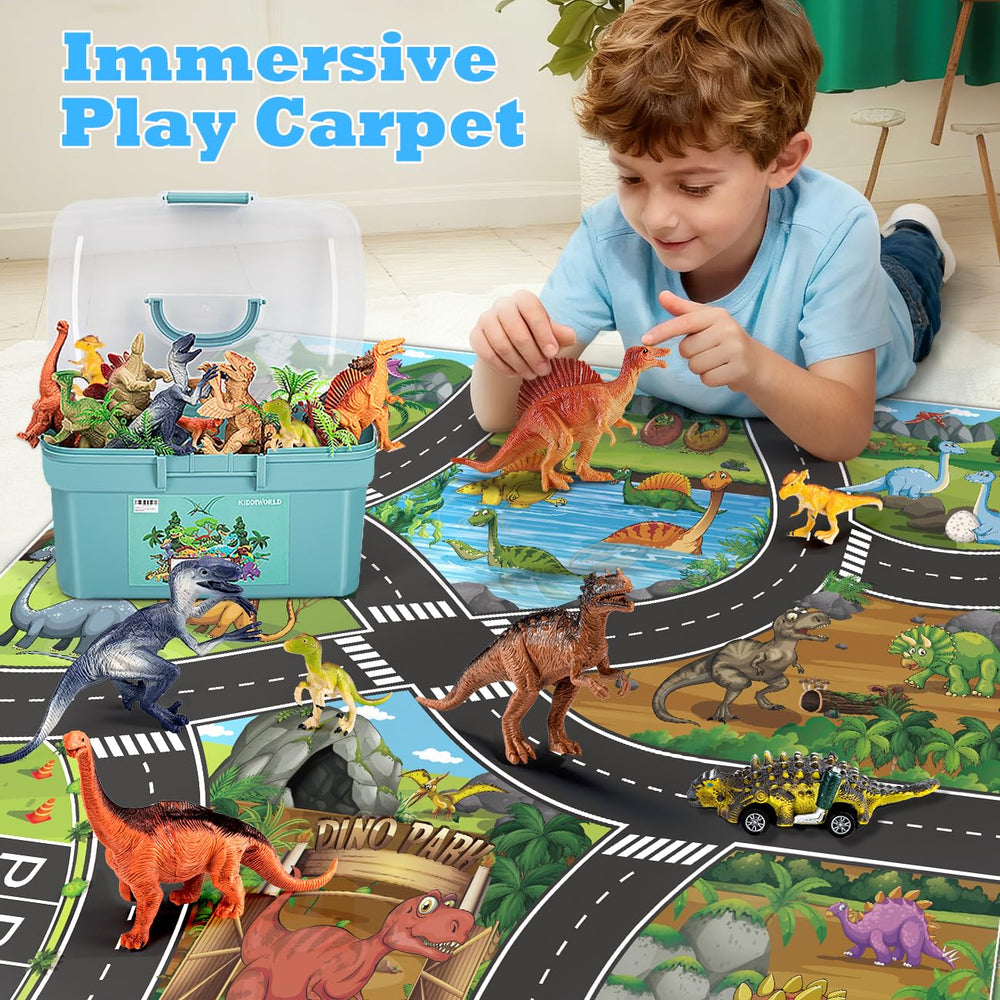 Kiddiworld mini dinosaur figures for detailed storytelling