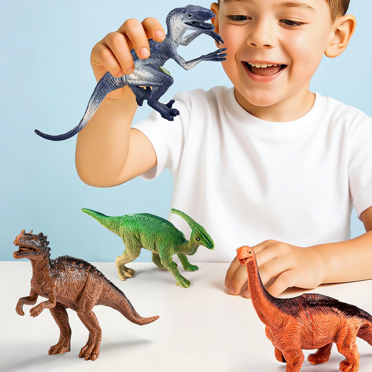 Kiddiworld pull-back dinosaur cars for battery-free speed