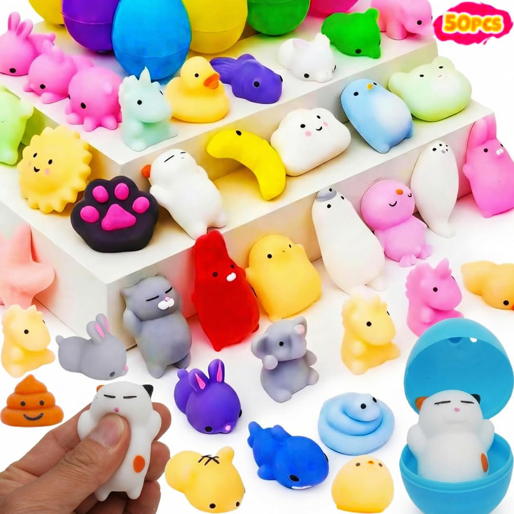 Kiddokids egg hunt squishy toys ensure portable squeeze fun for kids.