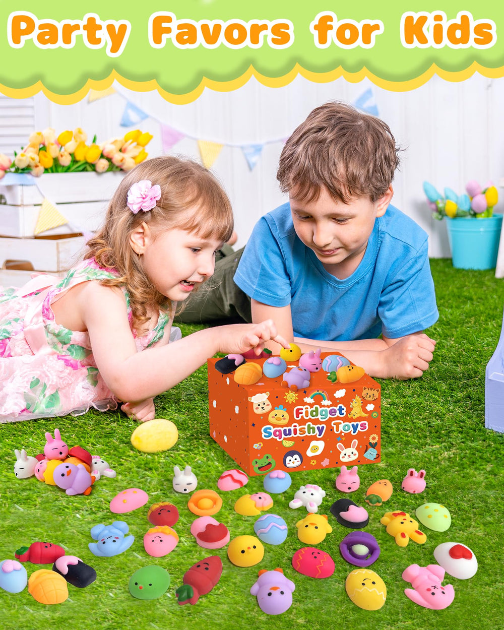 Kidific Easter squishy chicks pack, soft tactile toys for little hands.