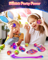 Kidific Galaxy Slime Ball Texture Shimmer: shimmering surface boosts visual appeal.