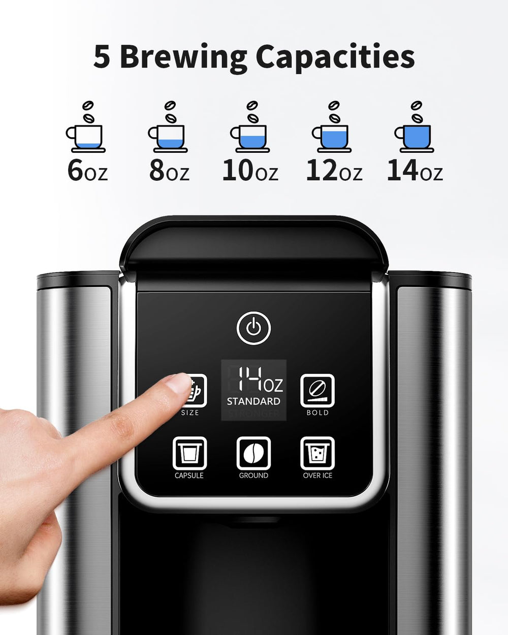 KIDISLE 50oz removable reservoir enables multiple cups before refills.