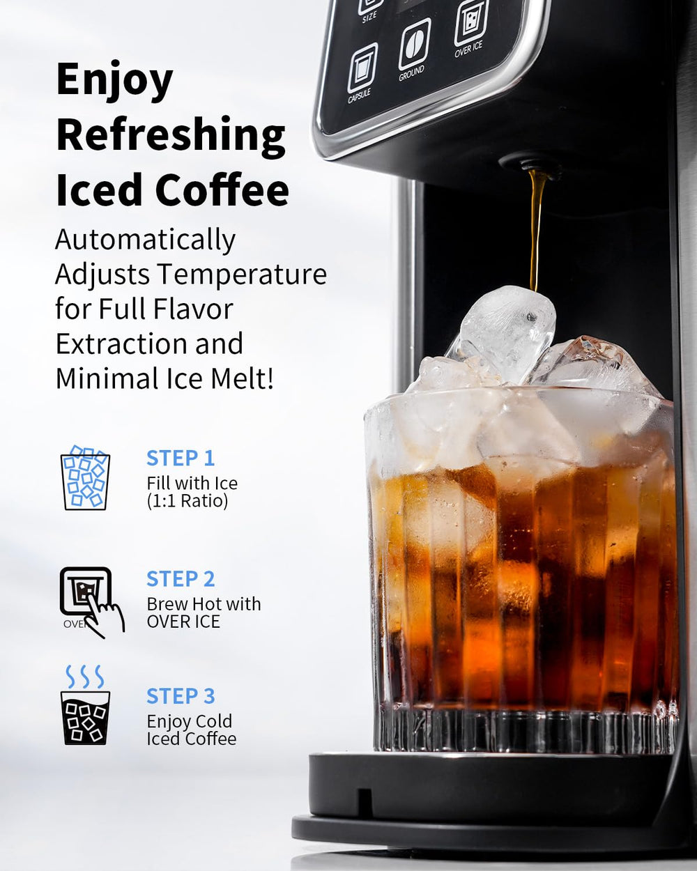 KIDISLE auto-clean function helps maintain flavor and reduces mineral buildup.