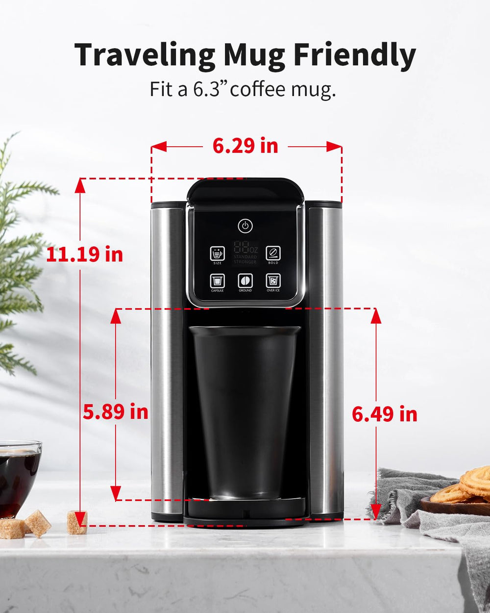 KIDISLE reusable filter supports eco-friendly single-serve brewing.