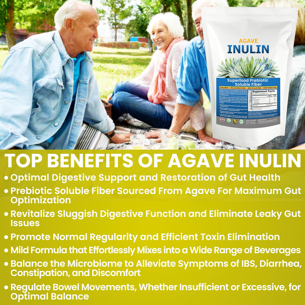 Measuring scoop pouring Kidney Restore Organic Inulin Powder for easy portioning