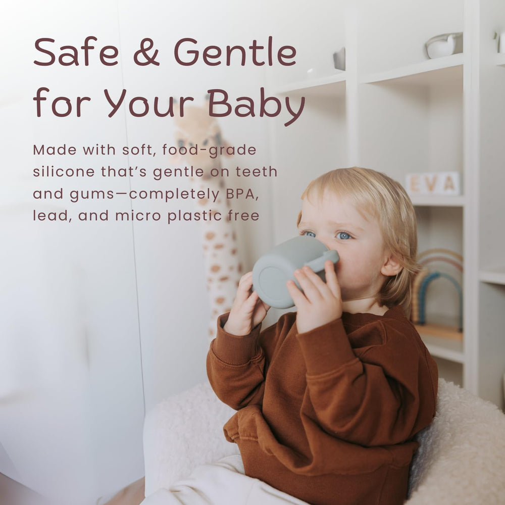 KIDSco cups are plastic-free and toxin-free, supporting a cleaner kitchen routine.