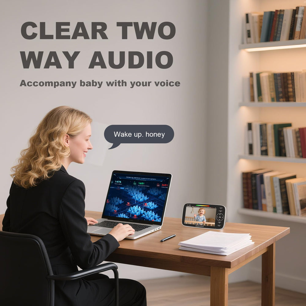 Kidsneed Two-way audio enabling comforting conversations with your child.