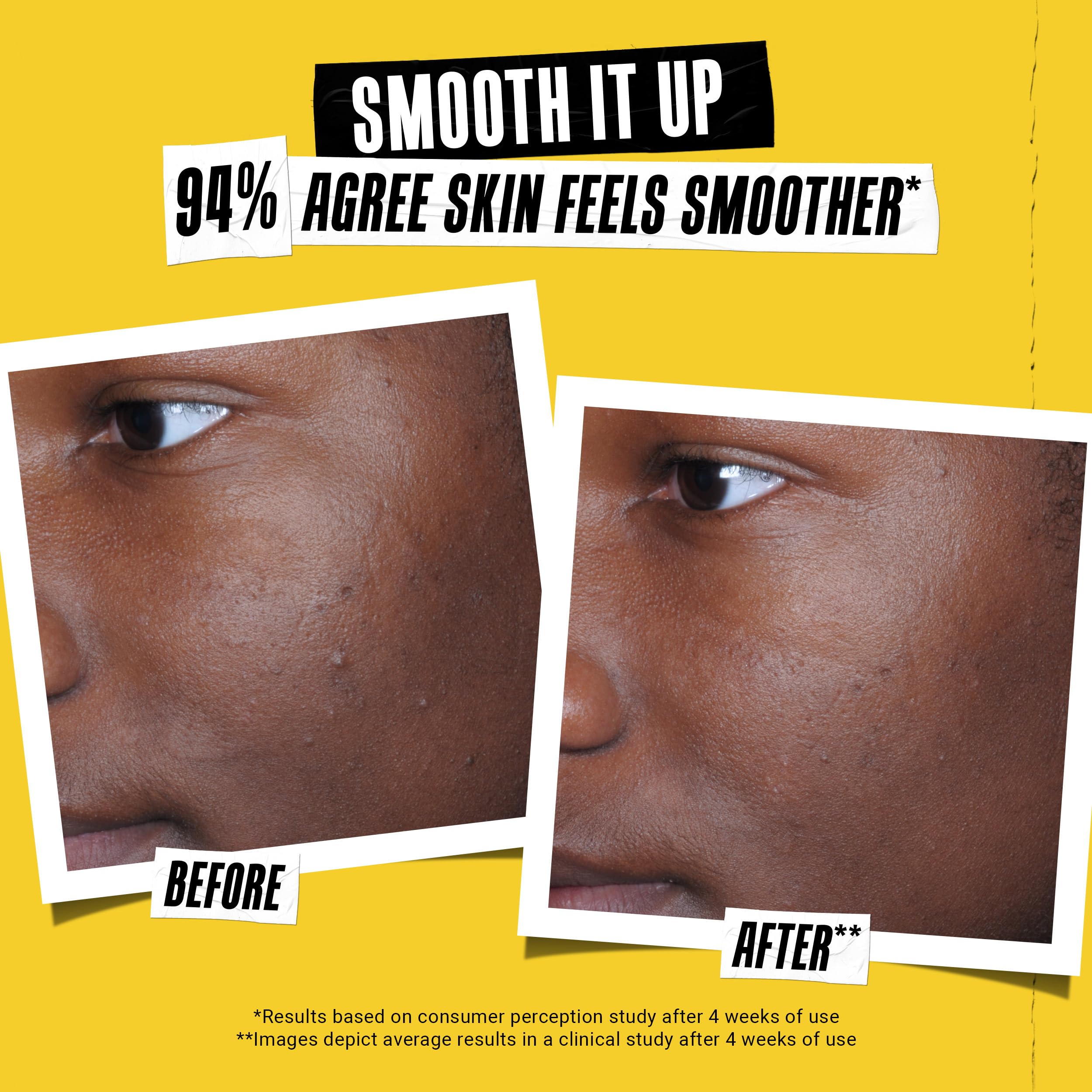 Kiehl's Better Screen UV Serum collagen peptide highlights visible texture improvement.