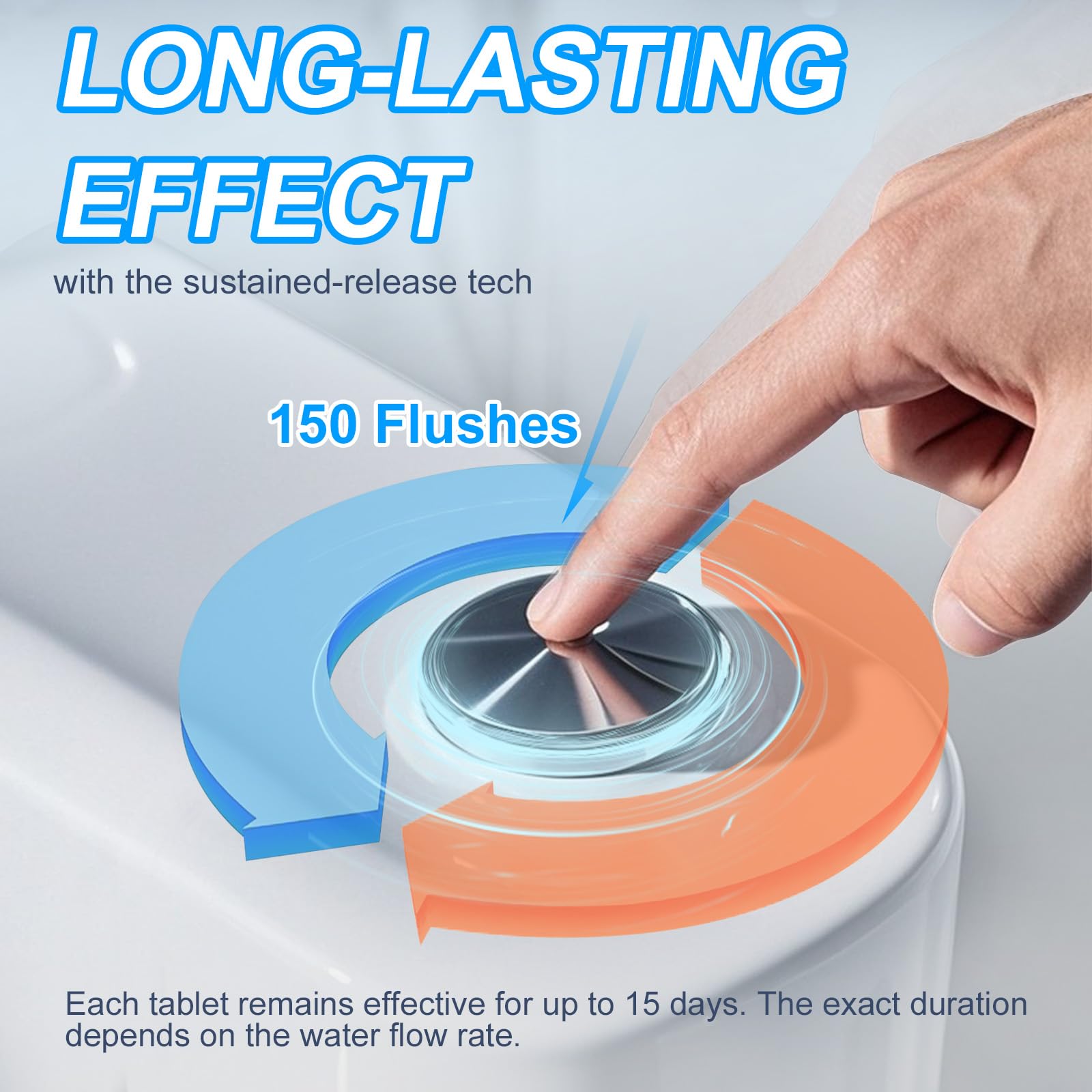 KIISIISO toilet bowl tablet maintains glaze and resists mineral buildup
