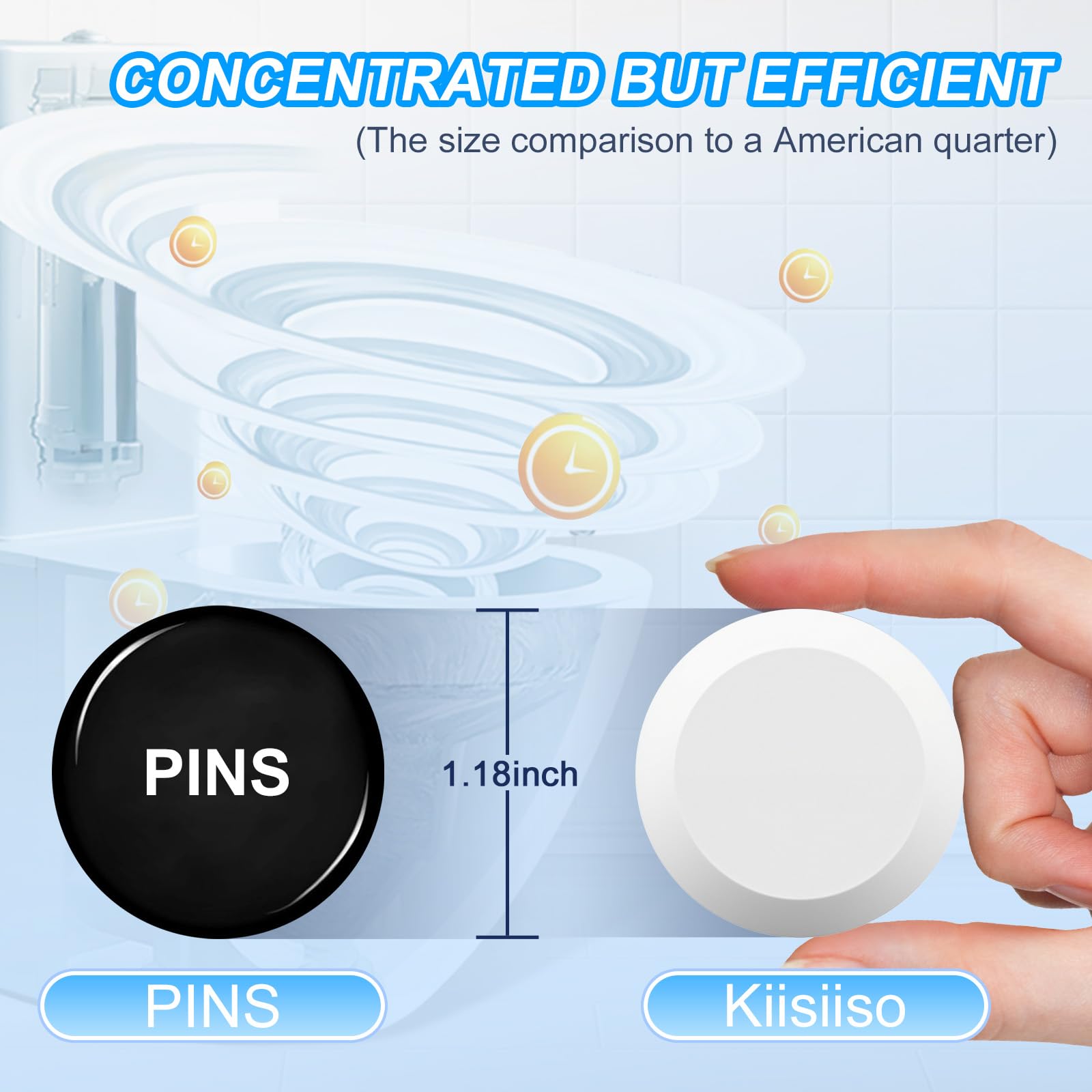 KIISIISO drop and forget cleaning tablet enables hands free maintenance