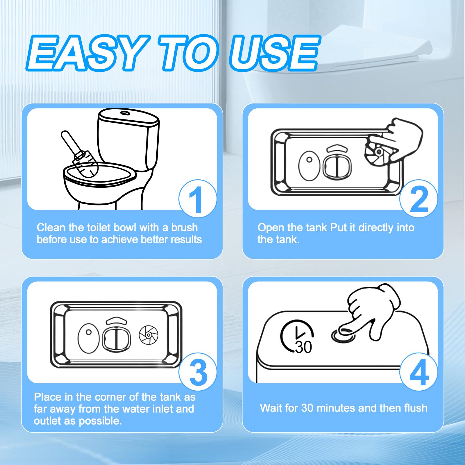 KIISIISO hard water protection in tank reduces scale and eases future cleanings