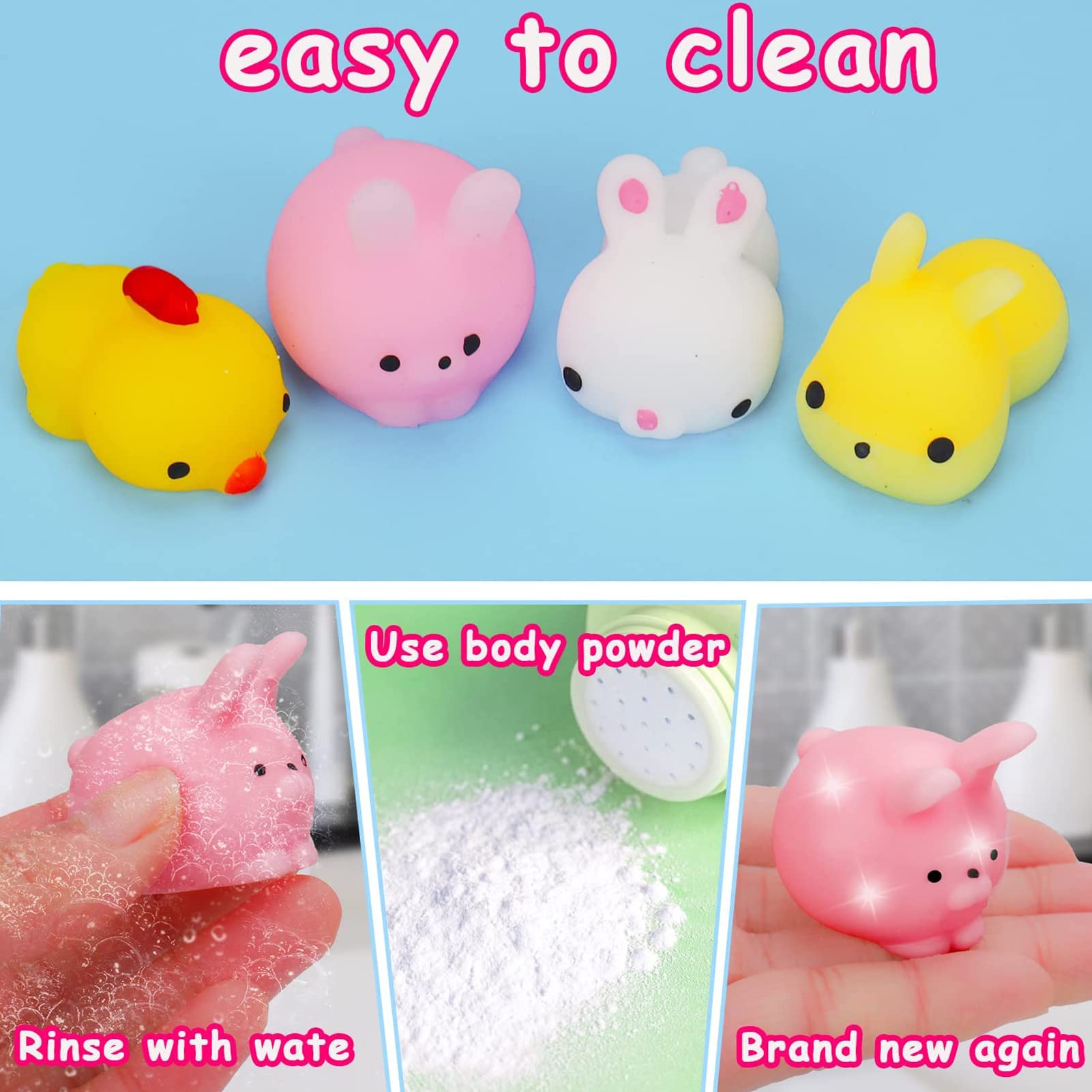 Kijamilee classroom and party activity with playful mini squishies