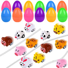 Kijamilee 12-piece Easter eggs with surprises for kid-friendly egg hunts