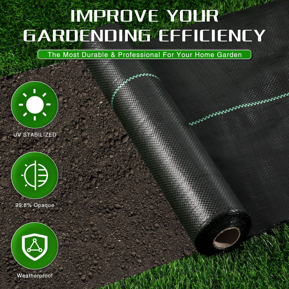 Kijamilee landscape fabric UV-stabilized for long-lasting weed control