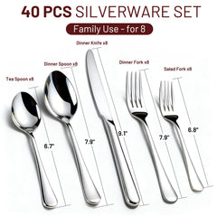 Kikcoin mirror-polished finish flatware bright shine and smooth edges.