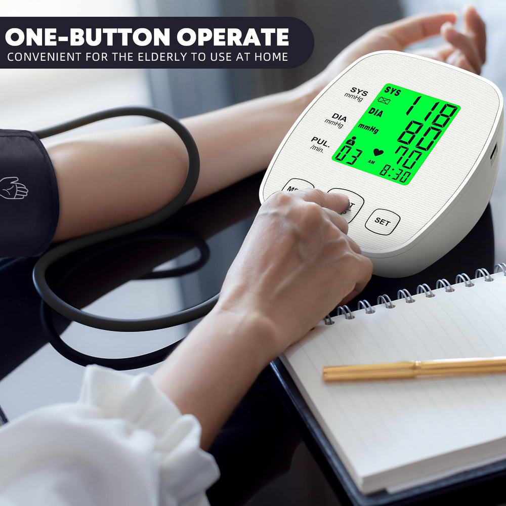 KIKEANG monitor powered by four AAA batteries for portable checks.