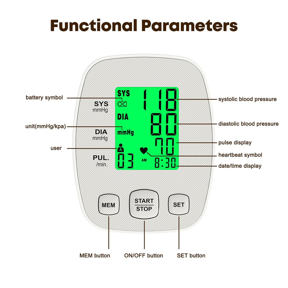 KIKEANG voice readout with mute option for easy, quiet measurements.