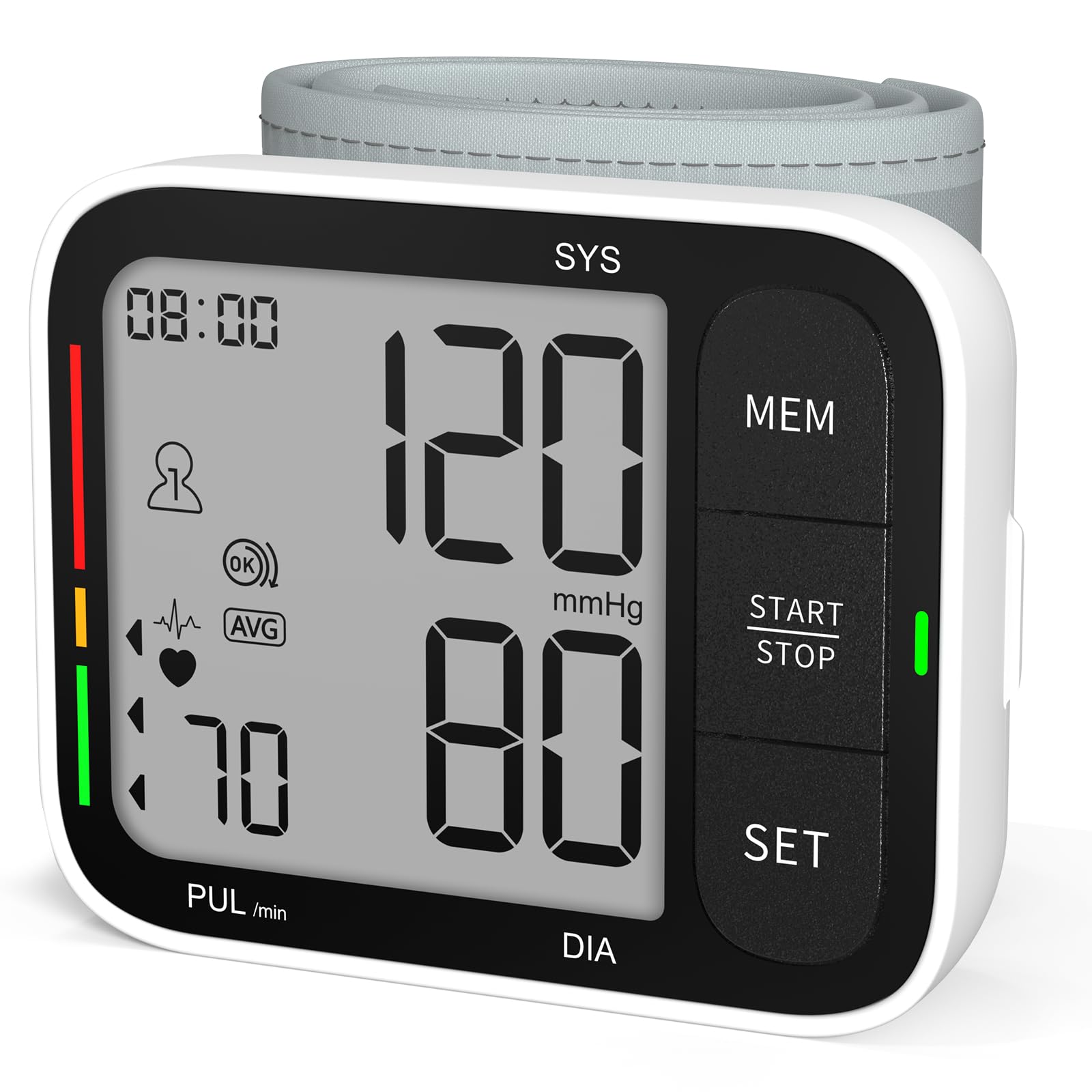 KIKEANG blood pressure cuff wrist home use for everyday health checks