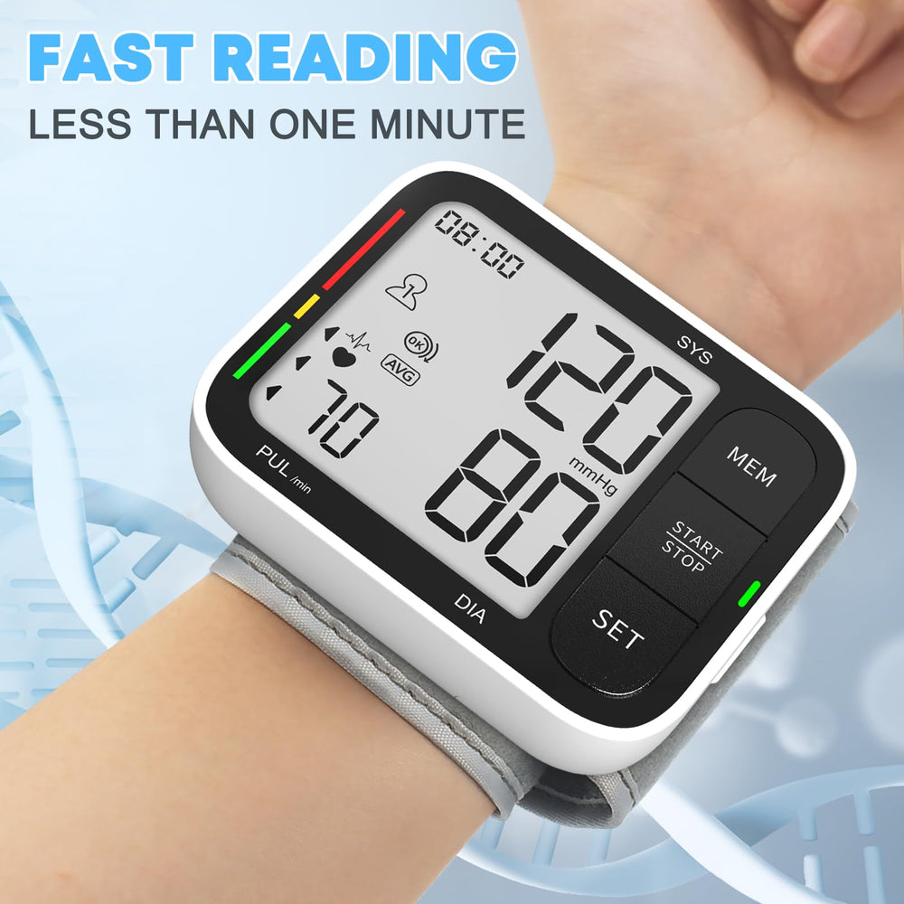 KIKEANG blood pressure cuff wrist with voice broadcast for accessibility