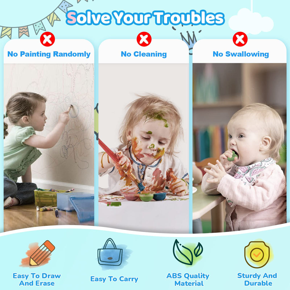 Kikidex erasing knob allows quick, smooth cleanup after each doodle.